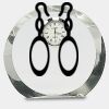 [CRY169] 4.5" Round Crystal Clock Thumbnail