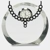 [CRY169] 4.5" Round Crystal Clock Thumbnail