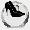 [CRY169] 4.5" Round Crystal Clock Thumbnail
