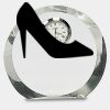 [CRY169] 4.5" Round Crystal Clock Thumbnail