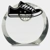 [CRY169] 4.5" Round Crystal Clock Thumbnail