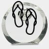 [CRY169] 4.5" Round Crystal Clock Thumbnail