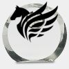 [CRY169] 4.5" Round Crystal Clock Thumbnail