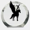 [CRY169] 4.5" Round Crystal Clock Thumbnail