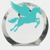 [CRY169] 4.5" Round Crystal Clock Thumbnail