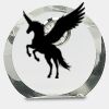 [CRY169] 4.5" Round Crystal Clock Thumbnail