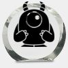 [CRY169] 4.5" Round Crystal Clock Thumbnail