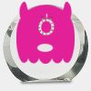 [CRY169] 4.5" Round Crystal Clock Thumbnail