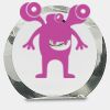 [CRY169] 4.5" Round Crystal Clock Thumbnail