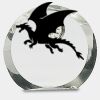 [CRY169] 4.5" Round Crystal Clock Thumbnail