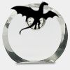 [CRY169] 4.5" Round Crystal Clock Thumbnail