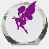 [CRY169] 4.5" Round Crystal Clock Thumbnail