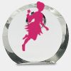 [CRY169] 4.5" Round Crystal Clock Thumbnail