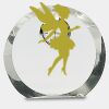 [CRY169] 4.5" Round Crystal Clock Thumbnail