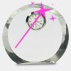 [CRY169] 4.5" Round Crystal Clock Thumbnail