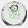 [CRY169] 4.5" Round Crystal Clock Thumbnail