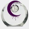 [CRY169] 4.5" Round Crystal Clock Thumbnail