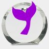 [CRY169] 4.5" Round Crystal Clock Thumbnail