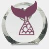 [CRY169] 4.5" Round Crystal Clock Thumbnail