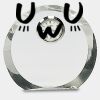 [CRY169] 4.5" Round Crystal Clock Thumbnail