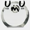 [CRY169] 4.5" Round Crystal Clock Thumbnail