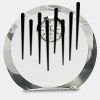 [CRY169] 4.5" Round Crystal Clock Thumbnail