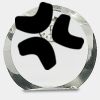 [CRY169] 4.5" Round Crystal Clock Thumbnail