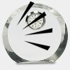 [CRY169] 4.5" Round Crystal Clock Thumbnail