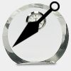 [CRY169] 4.5" Round Crystal Clock Thumbnail