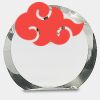 [CRY169] 4.5" Round Crystal Clock Thumbnail