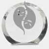 [CRY169] 4.5" Round Crystal Clock Thumbnail