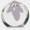 [CRY169] 4.5" Round Crystal Clock Thumbnail