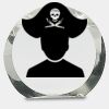[CRY169] 4.5" Round Crystal Clock Thumbnail
