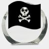 [CRY169] 4.5" Round Crystal Clock Thumbnail