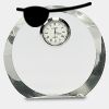 [CRY169] 4.5" Round Crystal Clock Thumbnail