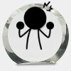 [CRY169] 4.5" Round Crystal Clock Thumbnail
