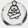 [CRY169] 4.5" Round Crystal Clock Thumbnail