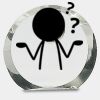 [CRY169] 4.5" Round Crystal Clock Thumbnail
