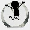 [CRY169] 4.5" Round Crystal Clock Thumbnail