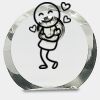 [CRY169] 4.5" Round Crystal Clock Thumbnail