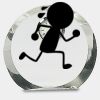[CRY169] 4.5" Round Crystal Clock Thumbnail