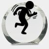 [CRY169] 4.5" Round Crystal Clock Thumbnail