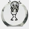 [CRY169] 4.5" Round Crystal Clock Thumbnail