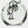 [CRY169] 4.5" Round Crystal Clock Thumbnail