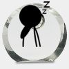 [CRY169] 4.5" Round Crystal Clock Thumbnail