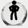 [CRY169] 4.5" Round Crystal Clock Thumbnail