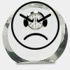 [CRY169] 4.5" Round Crystal Clock Thumbnail
