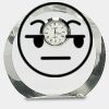 [CRY169] 4.5" Round Crystal Clock Thumbnail