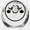 [CRY169] 4.5" Round Crystal Clock Thumbnail