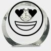 [CRY169] 4.5" Round Crystal Clock Thumbnail